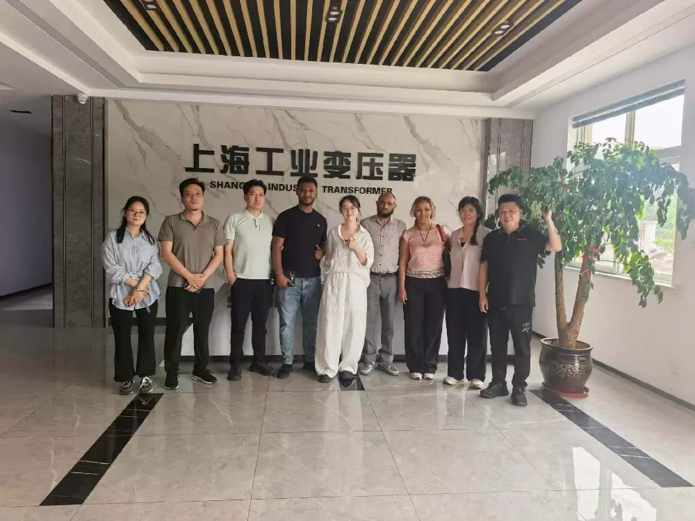 နွေးထွေးစွာ ကြိုဆိုပါတယ်။ အီသီယိုးပီးယား ကိုယ်စားလှယ်အဖွဲ့သည် ထရန်စဖော်မာများနှင့် ဓာတ်အားဖြန့်ဖြူးရေးစက်ပစ္စည်းများအတွက် လဲလှယ်ရန်အတွက် Shanghai Industrial Transformer Co., Ltd.